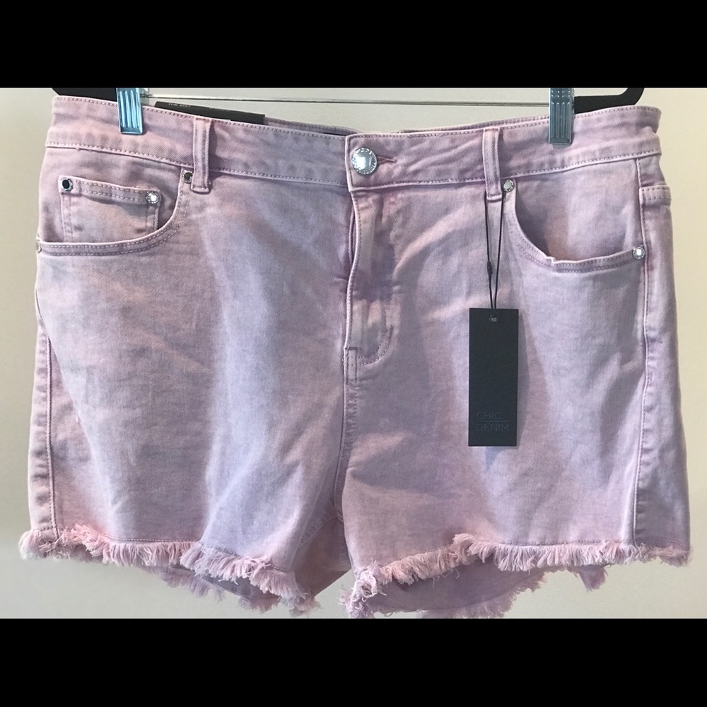 Brand New Purple Jean Shorts